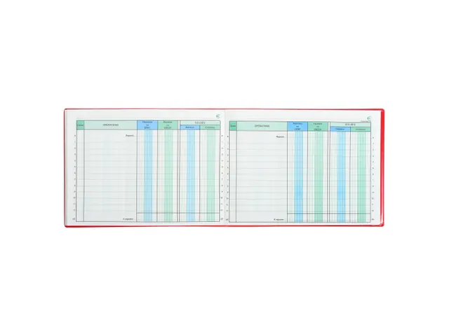 Carnet de position de compte 11x15cm 48 pages - Couleurs assorties