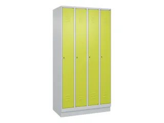 locker,HxBxD 1950x1000x500mm,4vak,vak B 250mm,cil.-slot,sokkel - 1