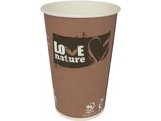 Drinkbeker Love Nature uit karton 180 ml 80 stuks - 2