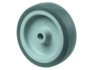 Wiel 50kg Boorgat Øxb 75x24mm Thermoplast Spoorvrij Blauwgrijs - 1