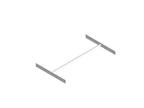 kledingstang,v. inhaakstelling,B 1000mm,staal verzinkt
