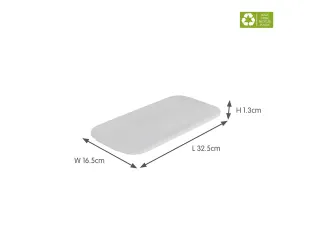 Sigma Home deksel voor 6L cube box transparant - 32,5x16,5x1,3cm - 2