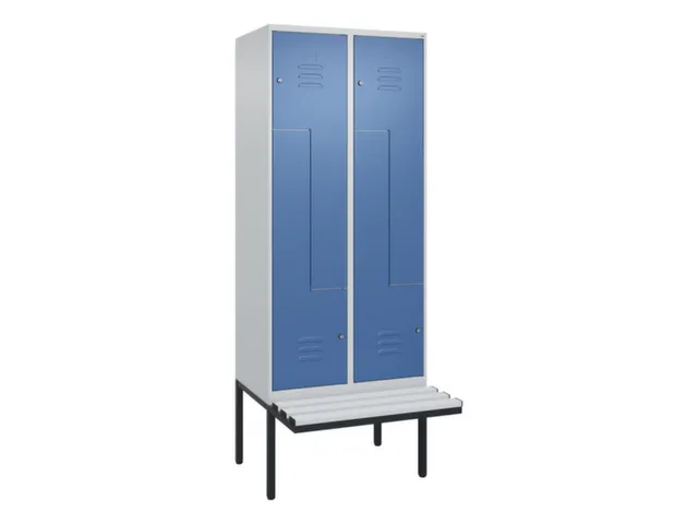 Z-garderobekast,HxBxD 2120x800x815mm,4vak,vak B 400mm,cil.-slot