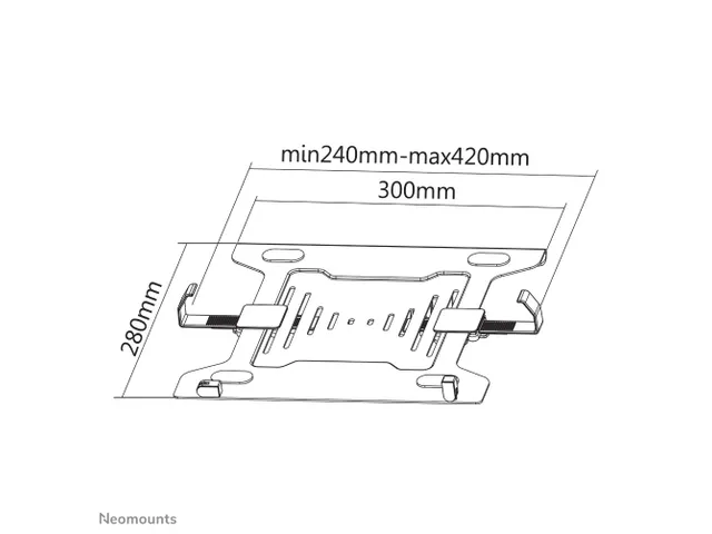 Neomounts NOTEBOOK-V200 Support d'ordinateur portable 10-15 inch - 0-4