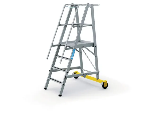 Platformladder Aluminium Bordes H X B X D 1000X 600X 630Mm 4Treden