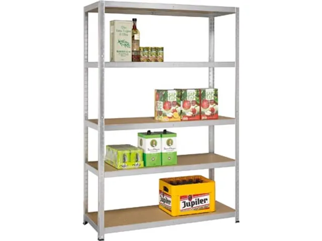 Rek Strong Gegalvaniseerd 175kg 176x120x40cm 5 Legborden