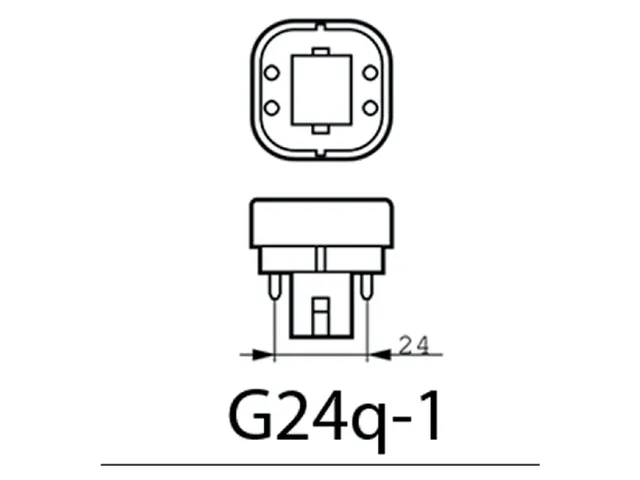Ledlamp Philips CorePro G24Q-2 4pin 6.5W 650lm 3000K warm wit