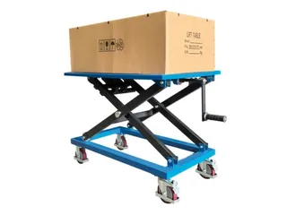 Mobiele heftafel met spindel,draagverm. 350kg,platform LxB 950x600mm - 10