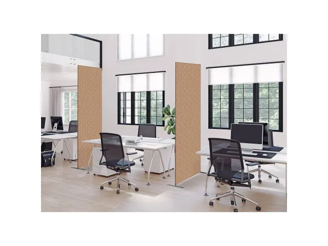 Scheidingswand Textiel Deco 100x200cm Hexagon Beige ECO