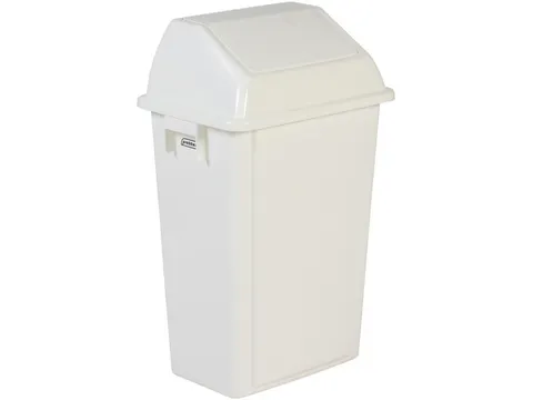 afvalbak,60l,HxBxD 735x460x333mm,wandmontage,romp PP wit