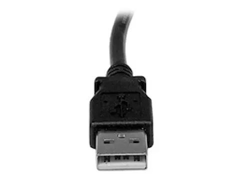 1m USB 2.0 A naar linkshoekige B-kabel M/M