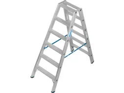dubbele ladder,beide zijden,2x6treden m. R13-laag,treden met profiel
