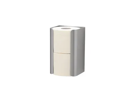 Toiletpapier Reserverolhouder Duo Aluminium 2 rollen