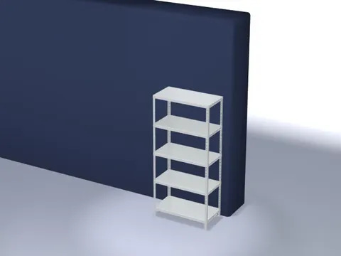 magazijnstelling,grondveld,HxBxD 2000x1000x500mm,vaklast 350kg