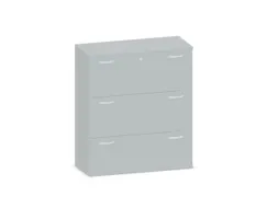 hangmappenkast 1150x1000x430mm 3hangmappenframes Lichtgrijs