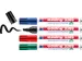 permanent marker E-3300 assorti kleuren, blister van 4 stuks