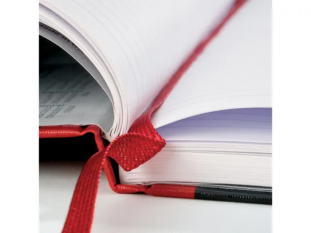 Notitieboek Oxford Black n' Red A4 96vel blanco zwart