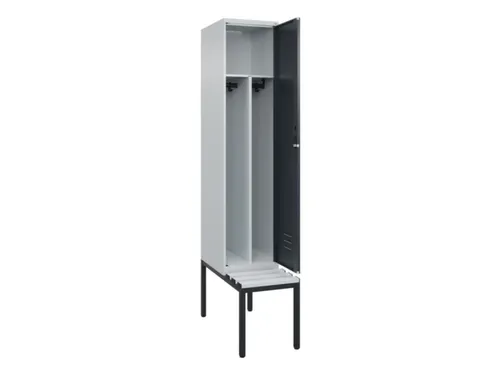 locker voor scheiding van kleding,HxBxD 2120x400x815mm,1vak