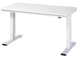 Werkbank elektrisch hoogte verstelbaar 720-1120x1500x800mm wit RAL7035