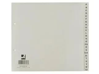 Tabbladen Set A-Z PP A4 2-Gaats 24 Tabs Grijs - 1