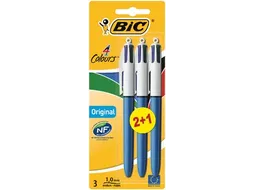 Colours Original 4-kleurenbalpen medium blauw 2+1 gratis