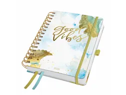 Spiraal-agenda Inspire A5 2026 (NL/FR/ EN/DU) Good Vibes hardcover