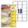 Etiket Avery L6025REV-25 63.5x46.6mm Afneembaar Wit 450 Stuks