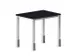 In hoogte verstelbaar bureau,HxBxD 720-840x800x600mm,CC-zwart