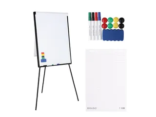 BRASQ Flipover Basic 70x100cm Magnetisch Zwart inclusief accessoires - 1