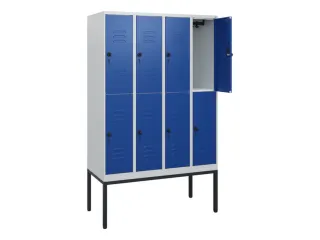 dubbeldekse locker,HxBxD 1950x1200x500mm,4x2vak.,vak B 300mm - 2