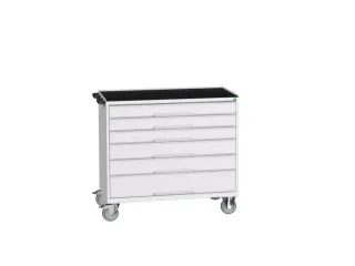 gereedschapswagen 965x1050x600mm antislipblad 6 laden RAL7035 - 1