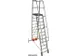 verrijdbare treden-platformladder,eenzijdig,10trede(n),stand H 2,35m