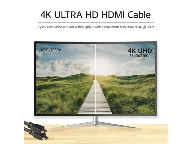 Kabel ACT HDMI ETH4K M/M zwart 2 meter