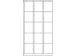armoire multicases,HxlxP 1850x900x500mm,RAL7035,face avant RAL5012