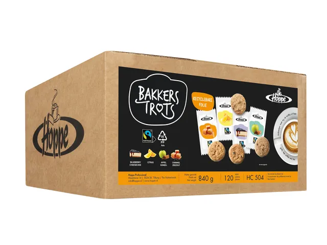 Biscuits Hoppe Bakkers Trots Fairtrade mélange 120 pièces