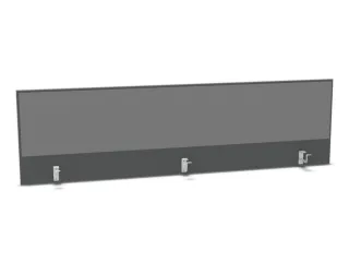 opzetpaneel bureau aanbouw achter MS-donkergrijs BN8078-grijs 2000mm - 1