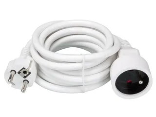 Verlengkabel - 3 M - Wit - 3g1.5 - Penaarde Schuko - 2
