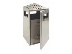 RVS combi-asbak,HxBxD 919x396x425mm,afvalbak inhoud 75l,romp RVS