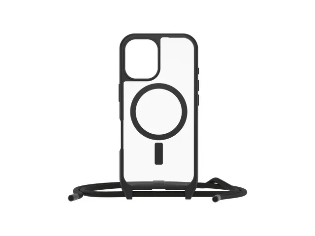 OtterBox React Necklace Case MagSafe Apple iPhone 16 zwart crystal Pro