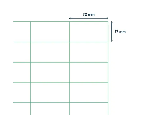 Verwijderbare Etiketten 70x37mm wit Doos a 1000 Vel 42012