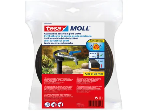 Moll buisisolatie EPDM 5 m x 20 mm zwart