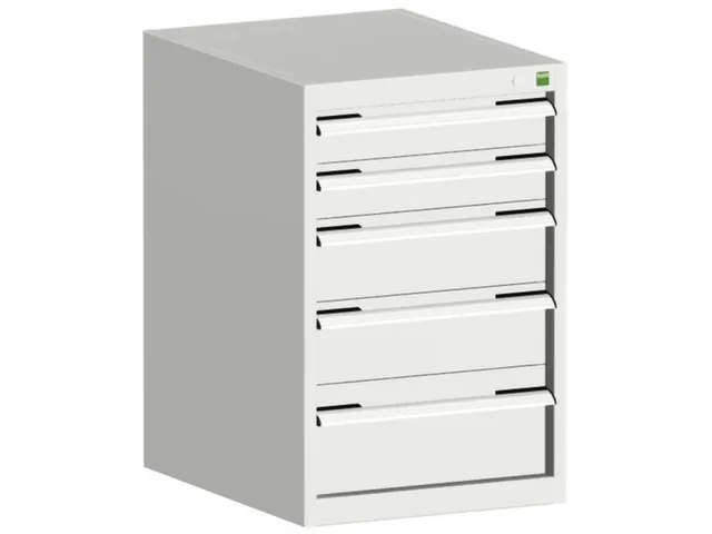 ladekast HxBxD 800x525x650mm 5laden romp RAL7035 front RAL7035