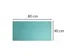 Onderlegger PU 40x80 cm tropisch/cyaan