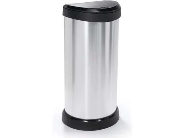 Push Bin Decobin 40 Liter Prullenbak 40 Liter Metallic