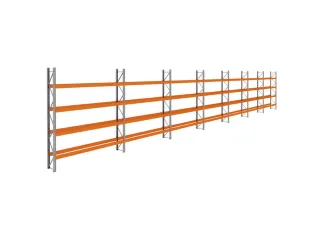 palletstelling,basis+6xaanbouw,HxBxD 4620x26000x750mm,vakl. 3400kg - 1