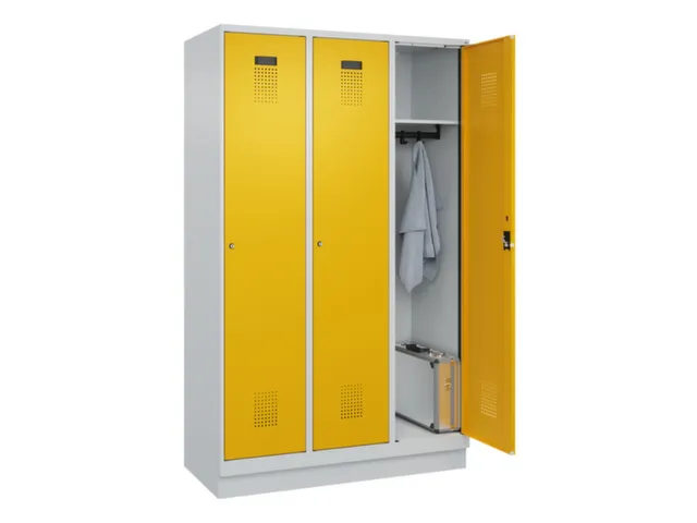 locker,HxBxD 1950x1200x500mm,3vak,vak B 400mm,cil.-slot,sokkel