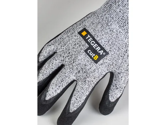Tegera 431 snijbestendige handschoenen grijs/zwart maat 12, 12 paar