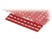 Bordures Polyéthylène Basse Densité Hxlxl 25X400X110Mm Rouge-Marron