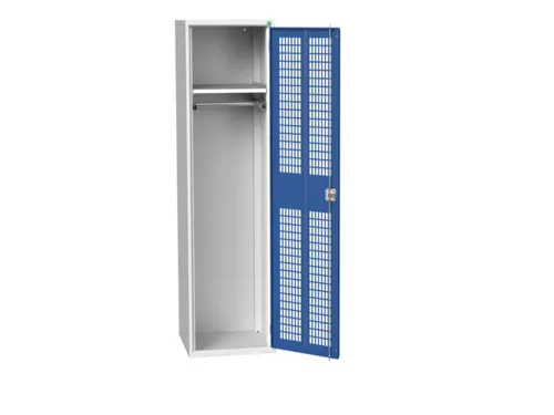 Lockerkast 2000x525x550mm 1 vak, ventilatiedeur, RAL5010