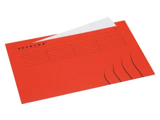 Vouwmap Secolor Folio ongelijk 225gr rood - 1